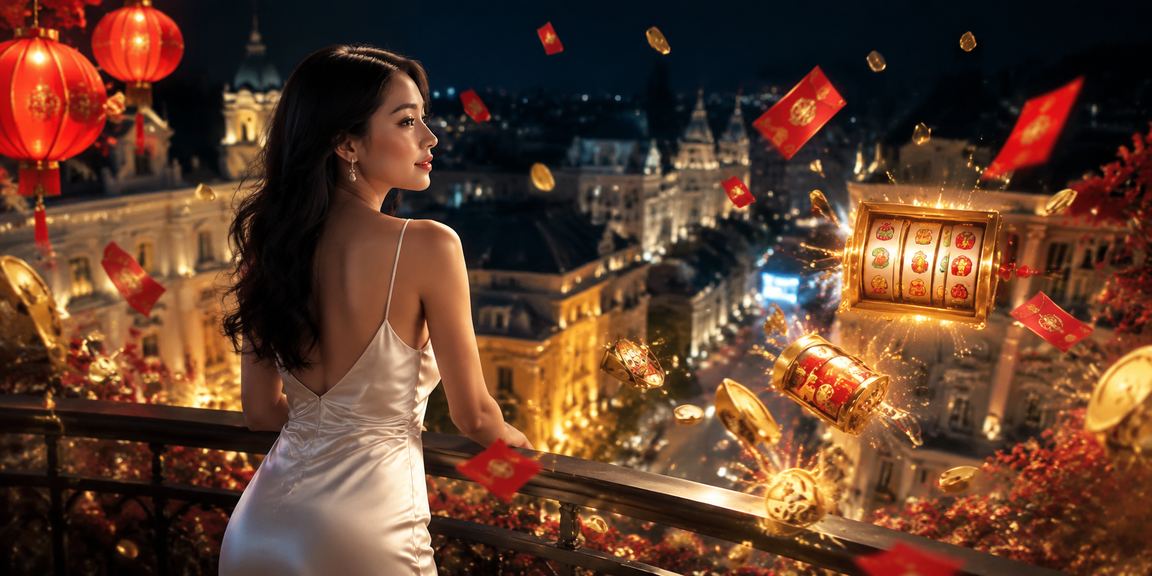 Người chơi Hà Nội trải nghiệm slot game trên điện thoại dưới ánh đèn lồng đêm phố cổ
