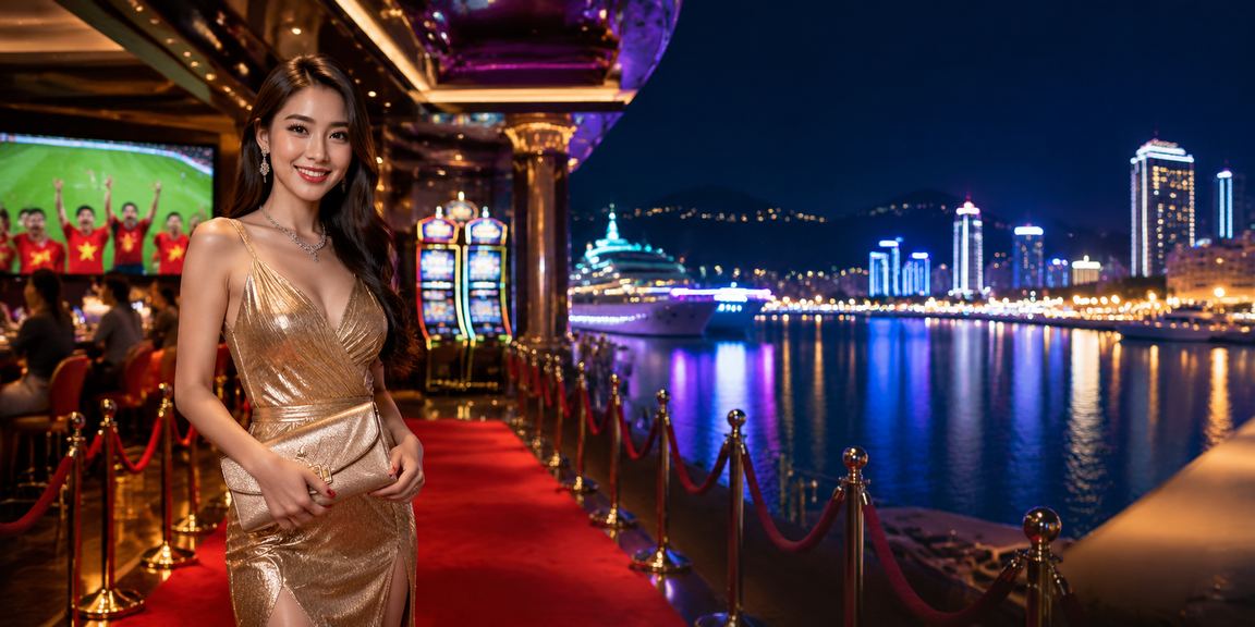 Cảnh tổng quan không gian cá cược casino trực tuyến tại Việt Nam với jackpot và các trò chơi đa dạng